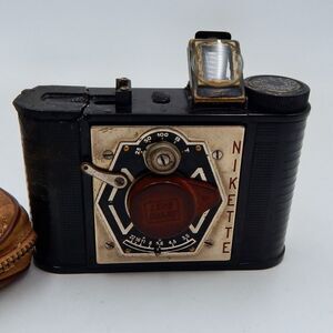 Nikette M.O.W Fritz Lucht Folding Camera Kamera Lens Luxar 50mm Case For Parts